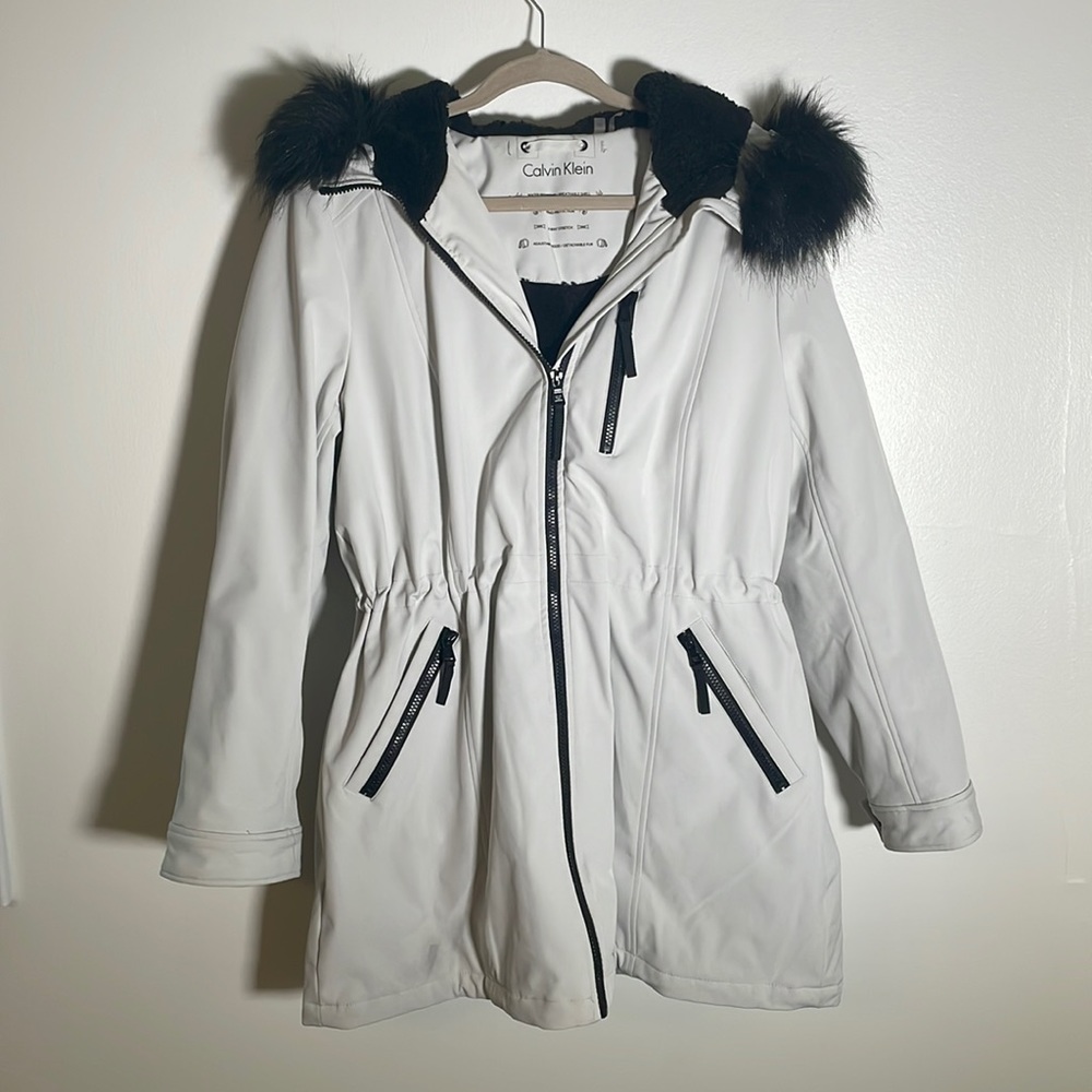 Calvin Klein Winter Coat with Removable Hood Sz XL